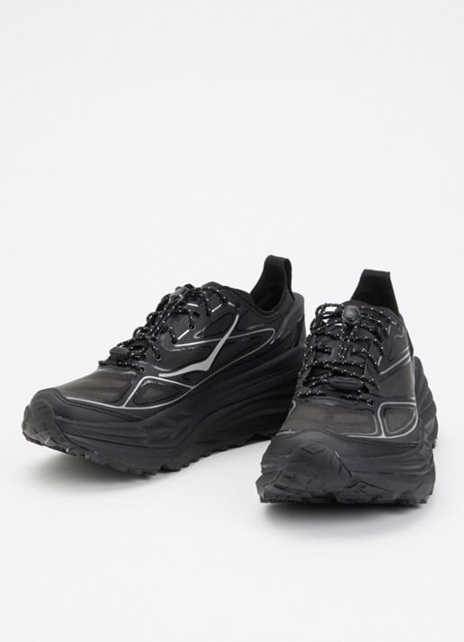 HOKA Stinson One7 sneaker van mesh - detail 2 zwart