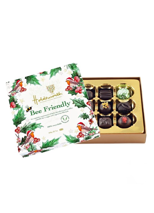 Holdsworth Bee Friendly chocolade bonbons 9 stuks - voorkant undefined