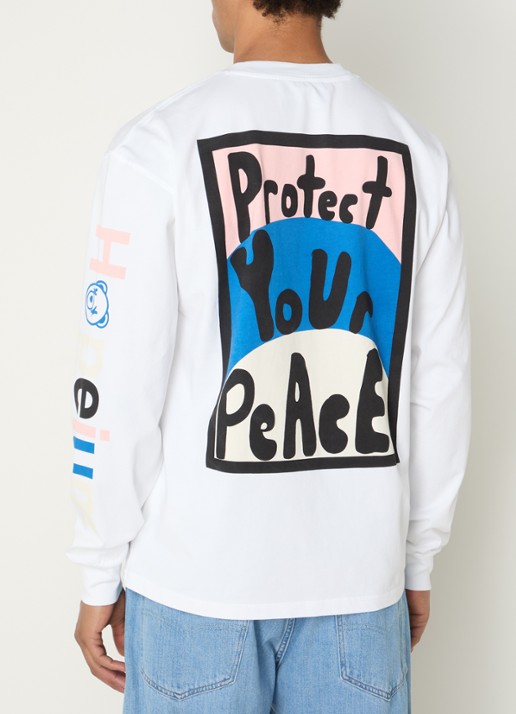 Hopeium Longsleeve met logo- en backprint - detail 4 multicolor