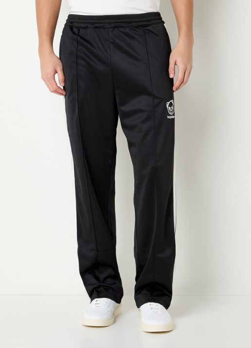 Hopeium Loose fit trackpants met ritszakken en logo