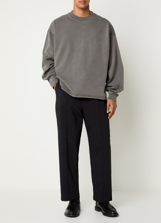 Hopeium Sweater met backprint - voorkant 4 grijs