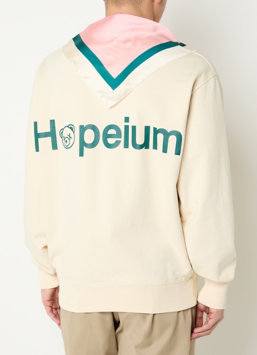 Hopeium Sweater met logo- en backprint