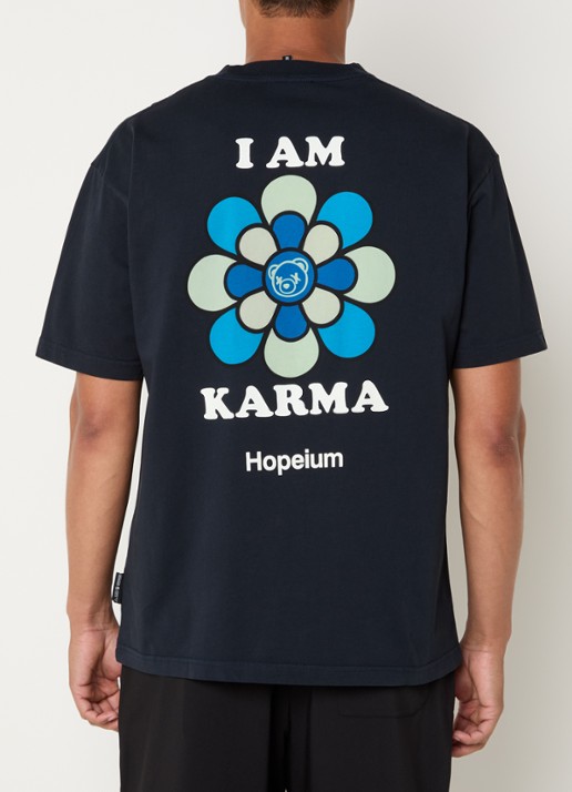 Hopeium T-shirt met backprint