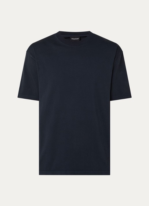 Hopeium T-shirt met backprint - voorkant 2 antraciet