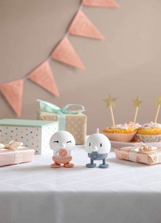 Hoptimist Baby Bumble S ornament 7,6 cm - achterkant 3 blauw