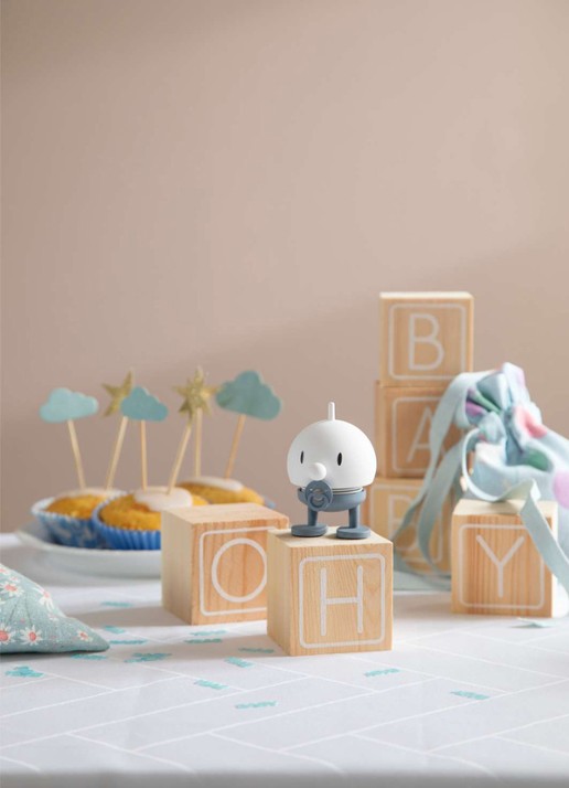 Hoptimist Baby Bumble S ornament 7,6 cm - voorkant 2 blauw