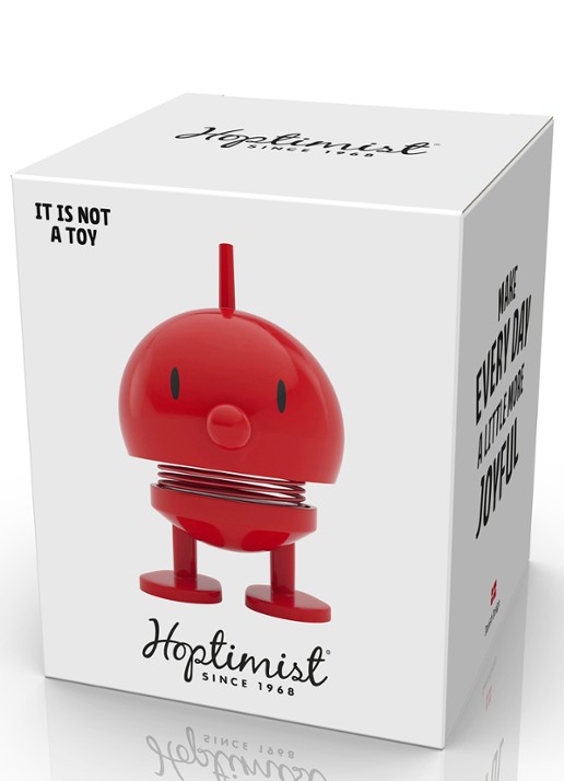 Hoptimist Bumble S ornament 7,6 cm - detail 3 rood