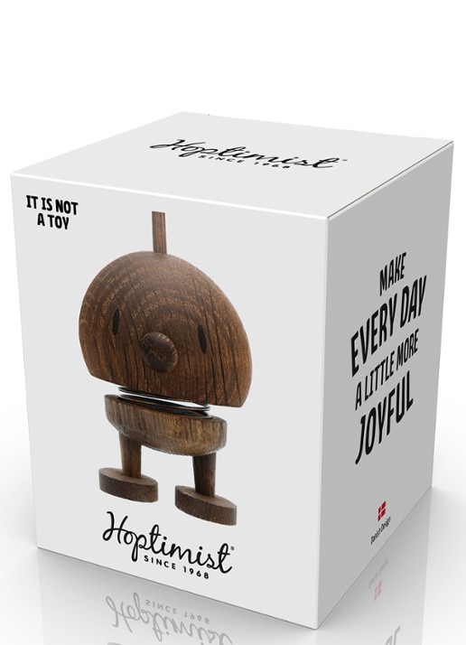 Hoptimist Bumble S ornament 7,6 cm - detail bruin