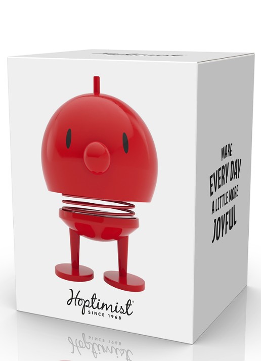 Hoptimist Hoptimist Bumble M ornament 9,5 cm - detail rood