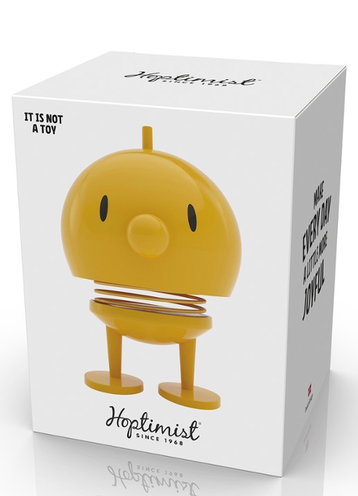 Hoptimist Hoptimist Bumble M ornament 9,5 cm - detail geel