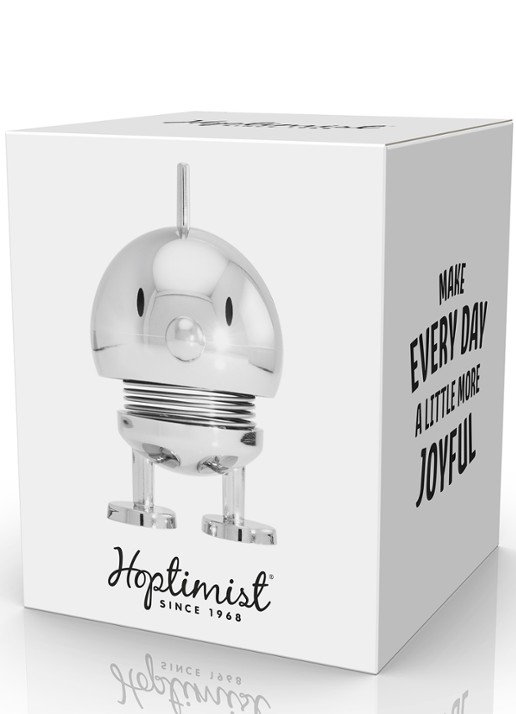 Hoptimist Hoptimist Bumble S ornament 7,6 cm - detail chroom