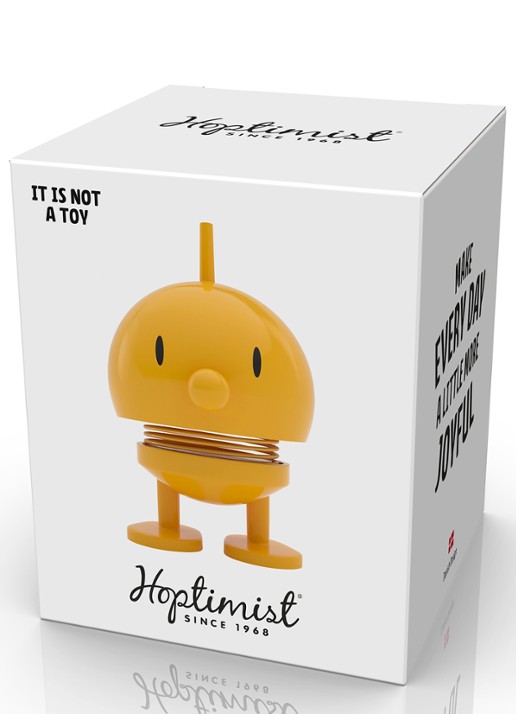 Hoptimist Hoptimist Bumble S ornament 7,6 cm - detail 3 geel
