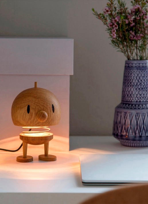 Hoptimist Lamp L 15 cm - voorkant 2 lichtbruin