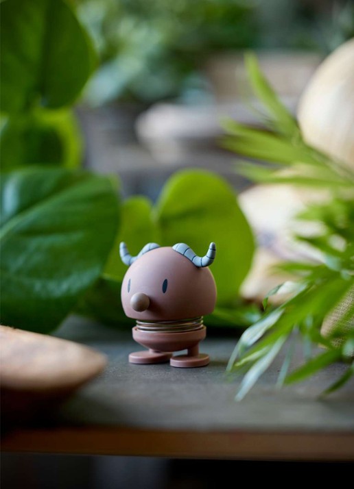 Hoptimist Soft Buffalo S ornament 6 cm - voorkant 3 bruin
