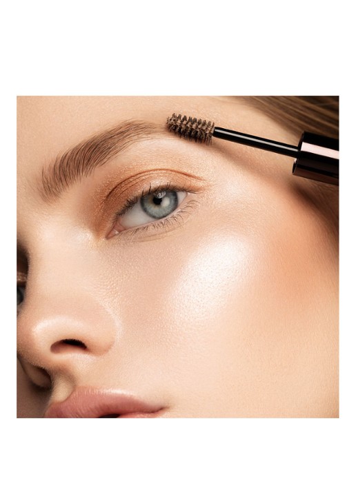 Hourglass Arch Brow Volumizing Fiber Gel - getinte wenkbrauwgel voor volume - voorkant 2 warm blonde