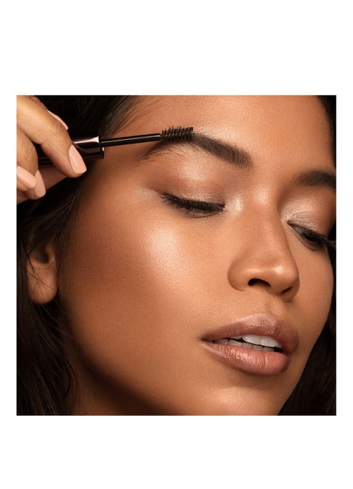 Hourglass Arch Brow Volumizing Fiber Gel - getinte wenkbrauwgel voor volume - voorkant 2 soft brunette