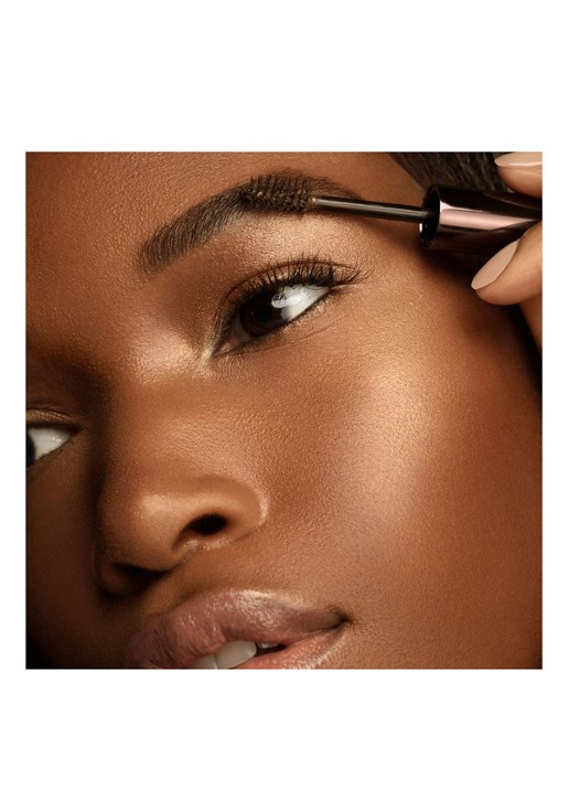 Hourglass Arch Brow Volumizing Fiber Gel - getinte wenkbrauwgel voor volume - voorkant 2 dark brunette