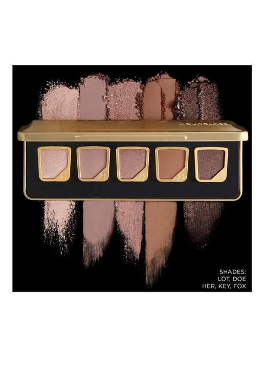 Hourglass Curator 5-Pan Palette - leeg oogschaduw palette - detail 6 zwart/goud