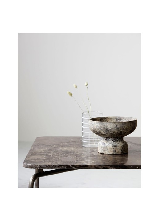 House Doctor Ancient kaarsenstandaard 22 cm - voorkant 2 beige