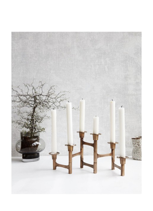 House Doctor Move kandelaar 50 cm - voorkant 2 goud