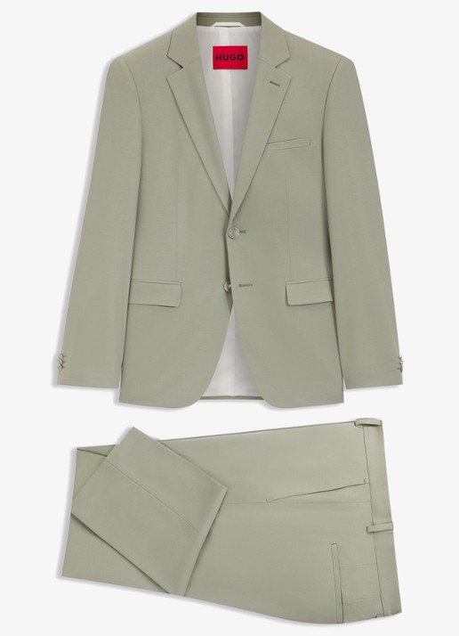 HUGO Arti-Hesten253X slim fit 2-delig pak in wolblend