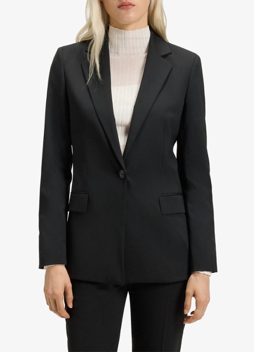 HUGO Atana blazer in wolblend met klepzakken
