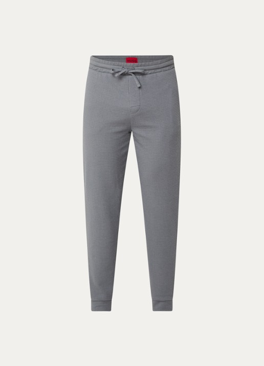 HUGO Austin pyjamabroek met steekzakken - voorkant 2 grijs