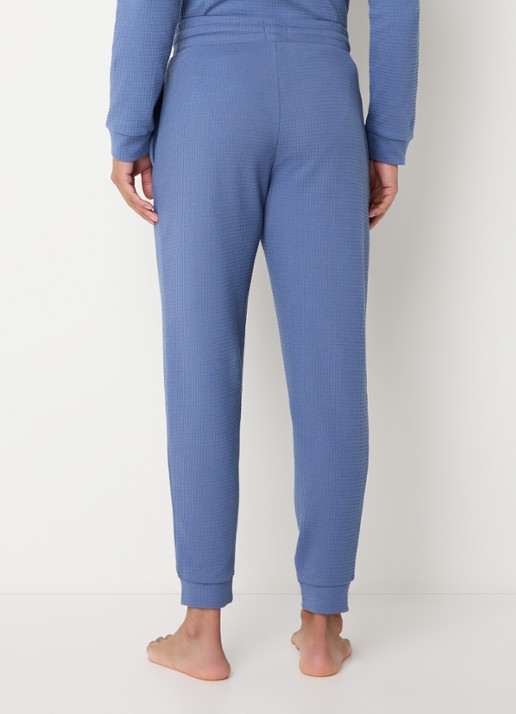 HUGO Austin pyjamabroek met steekzakken - achterkant 3 staalblauw