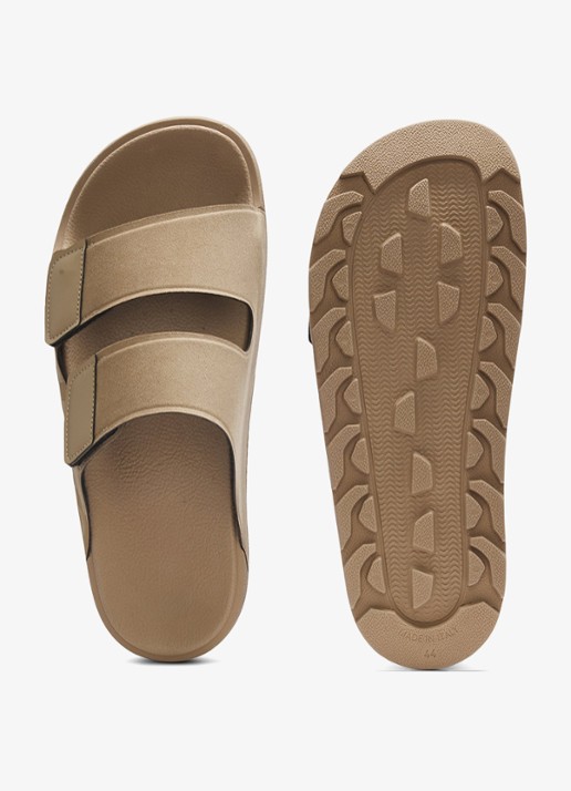 HUGO Badslipper met logo - detail 3 beige