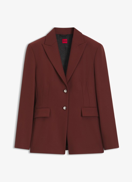 HUGO Blazer met klepzakken - voorkant 5 bruin
