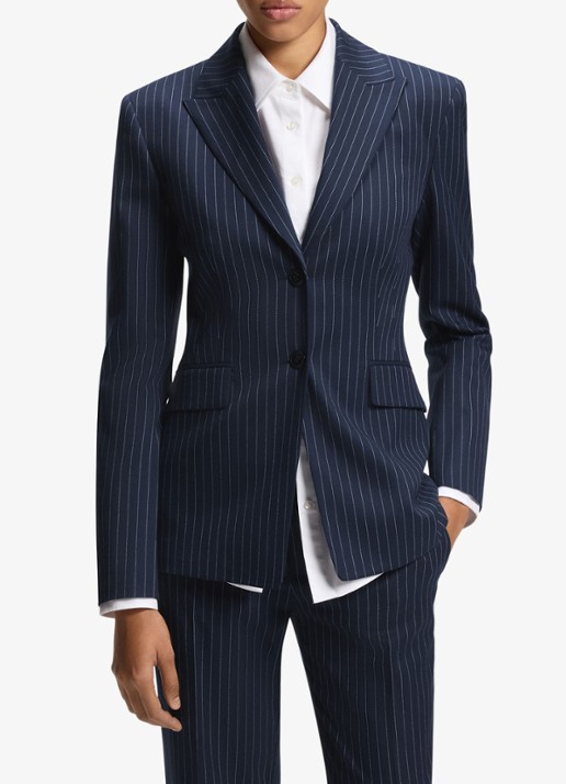 HUGO Blazer met krijtstreep en klepzakken