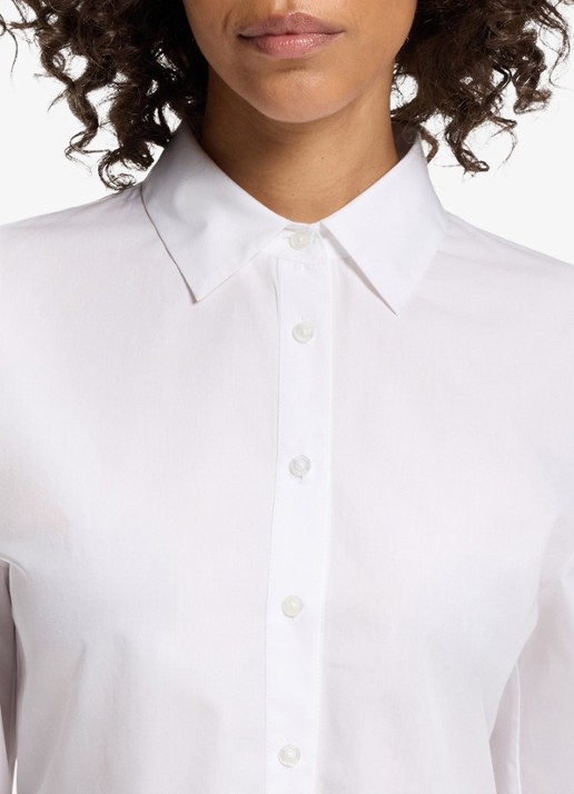 HUGO Blouse met peplum - detail 4 wit