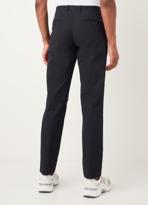 HUGO BOSS Crigan3-D Straight fit chino met stretch - achterkant 3 donkerblauw