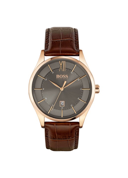 HUGO BOSS Distiction horloge HB1513796 - voorkant 5 bruin