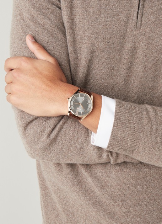 HUGO BOSS Distiction horloge HB1513796 - voorkant 6 bruin