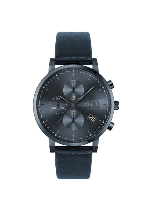 HUGO BOSS Integrity horloge HB1513778 - voorkant donkergrijs