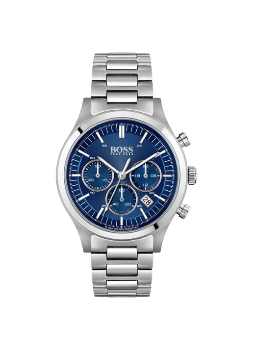 HUGO BOSS Metronome horloge HB1513801 - voorkant zilver