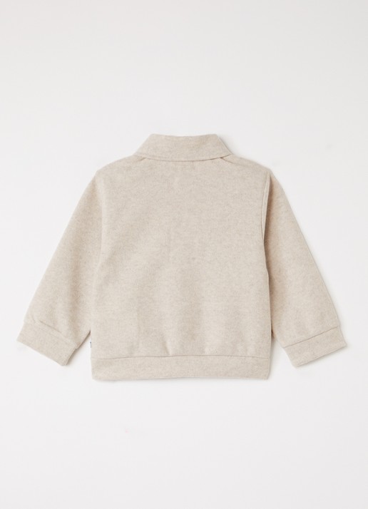 HUGO BOSS Overshirt in wolblend - achterkant beige