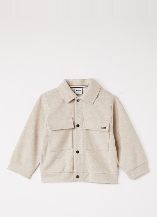HUGO BOSS Overshirt in wolblend
