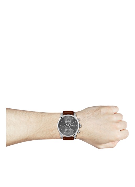 HUGO BOSS Skymaster horloge HB1513787 - detail 5 zilver