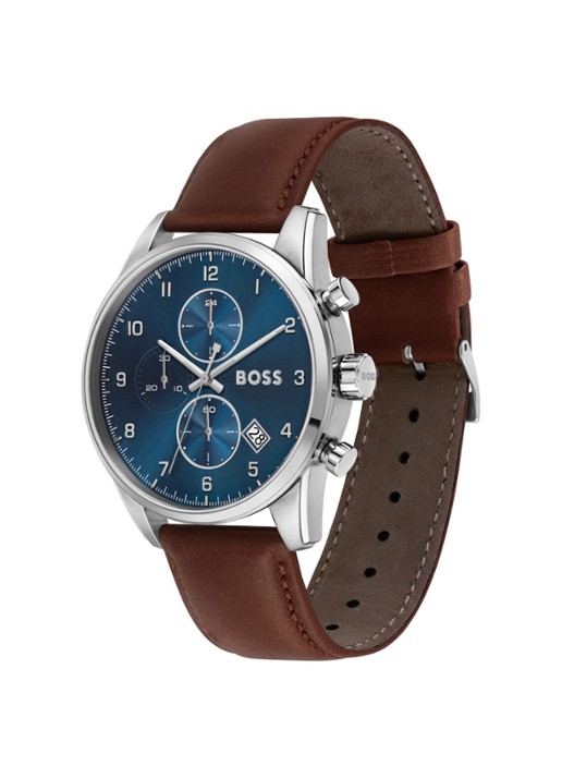 HUGO BOSS Skymaster horloge HB1513940 - voorkant 2 zilver