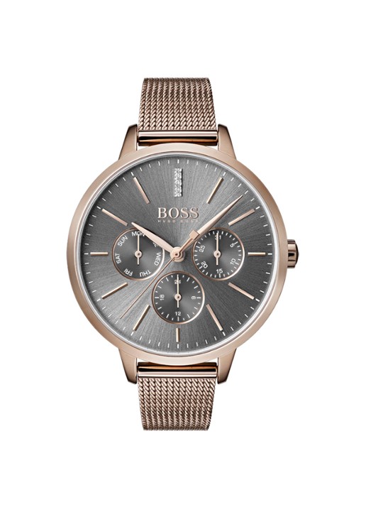 HUGO BOSS Symphony horloge HB1502424 - voorkant roségoud