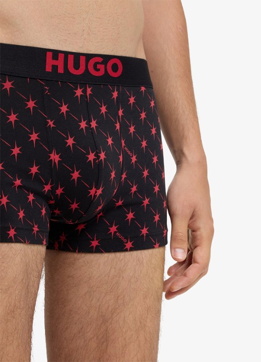 HUGO Boxershort met logoband in 3-pack - detail 4 zwart