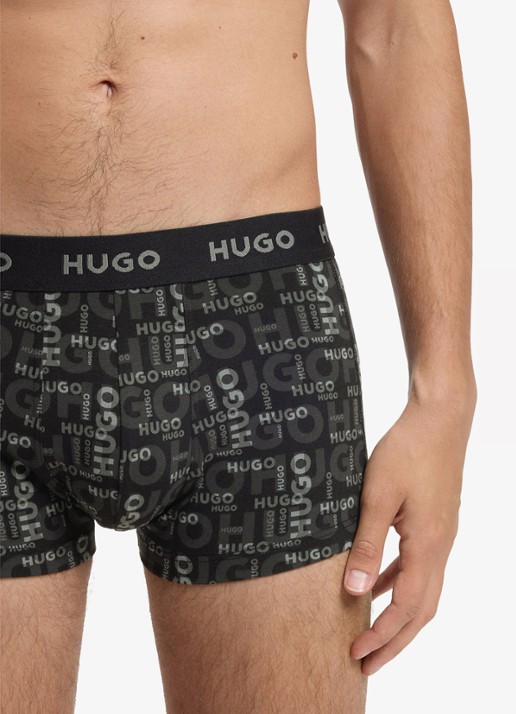 HUGO Boxershorts met logoband in 3-pack
