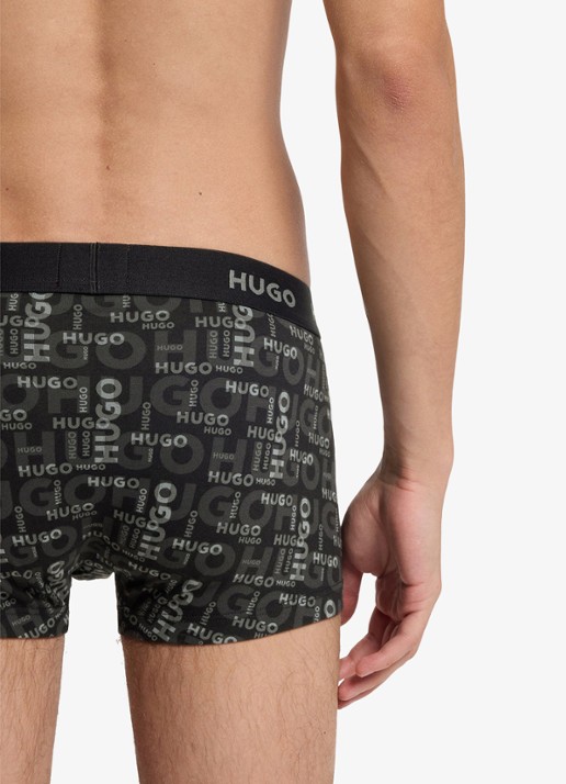 HUGO Boxershorts met logoband in 3-pack - detail 5 grijs