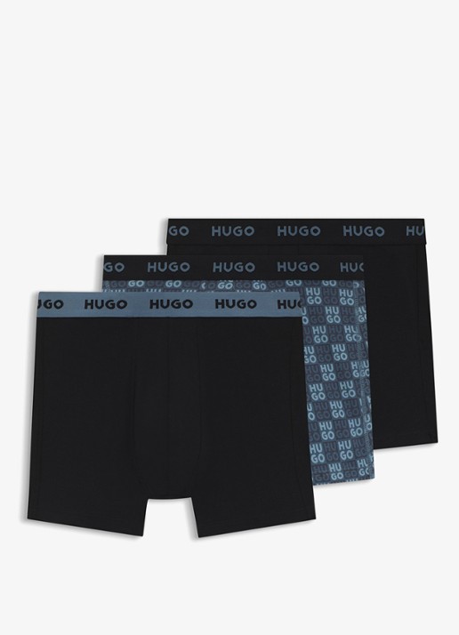 HUGO Boxershorts met logoband in 3-pack