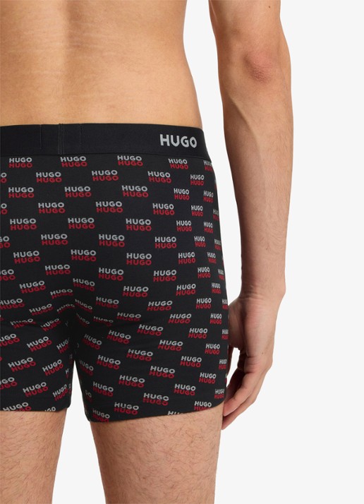 HUGO Boxershorts met logoband in 3-pack - detail 2 rood