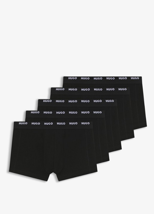 HUGO Boxershorts met logoband in 5-pack