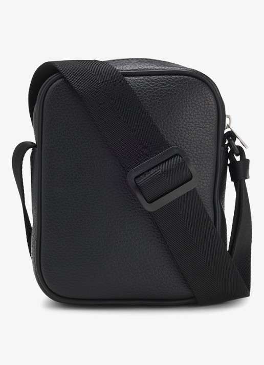 HUGO  Crossbodytas met logo en verstelbare schouderriem - achterkant 4 diepzwart