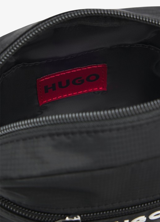 HUGO Crossbodytas met logo - detail 2 zwart